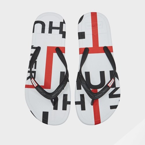 Hunter Original Exploded Logo Flip Flops (L194T) Ireland